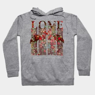 Love is love in floral pattern Hoodie